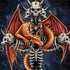 Gothic Dragon & Skull Cross by Sarah Richter Otterbox Commuter Galaxy Skin