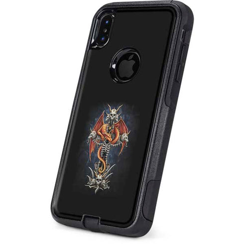 Gothic Dragon & Skull Cross by Sarah Richter Otterbox Commuter iPhone Skin