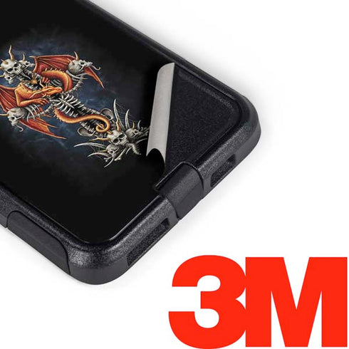 Gothic Dragon & Skull Cross by Sarah Richter Otterbox Commuter iPhone Skin