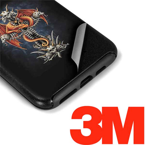 Gothic Dragon & Skull Cross by Sarah Richter Otterbox Symmetry iPhone Skin