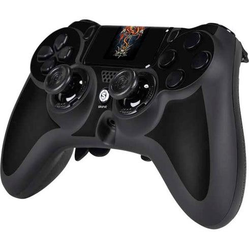 Gothic Dragon & Skull Cross by Sarah Richter PS4/PC SCUF Impact Controller Skin