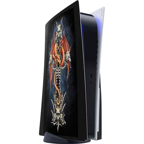 Gothic Dragon & Skull Cross by Sarah Richter PS5 Console Skin