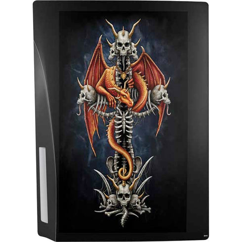 Gothic Dragon & Skull Cross by Sarah Richter PS5 Console Skin
