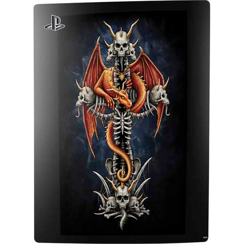 Gothic Dragon & Skull Cross by Sarah Richter PS5 Digital Edition Bundle Skin
