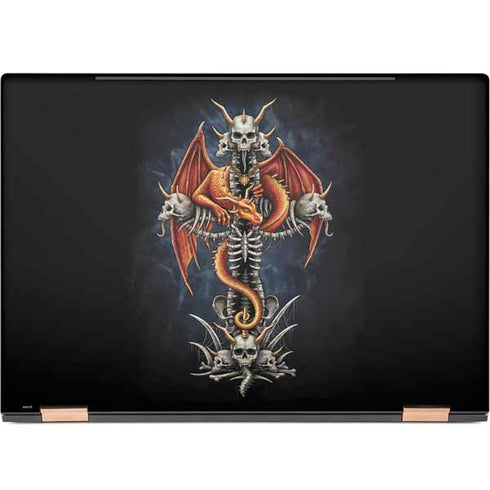 Gothic Dragon & Skull Cross by Sarah Richter HP Spectre Skin