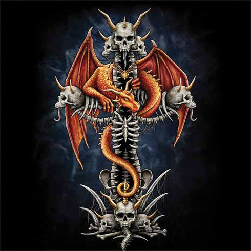 Gothic Dragon & Skull Cross by Sarah Richter HP Spectre Skin