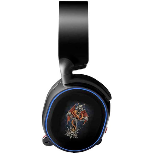 Gothic Dragon & Skull Cross by Sarah Richter SteelSeries Arctis 5 Skin