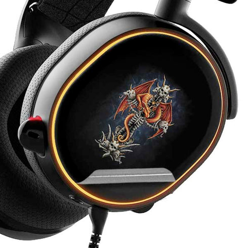 Gothic Dragon & Skull Cross by Sarah Richter SteelSeries Arctis 5 Skin