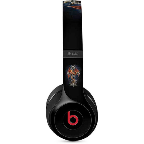 Gothic Dragon & Skull Cross by Sarah Richter Studio Wireless Skin