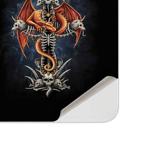 Gothic Dragon & Skull Cross by Sarah Richter Surface Duo Skin