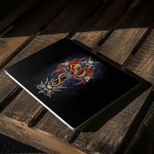 Gothic Dragon & Skull Cross by Sarah Richter Surface Laptop 2 Skin