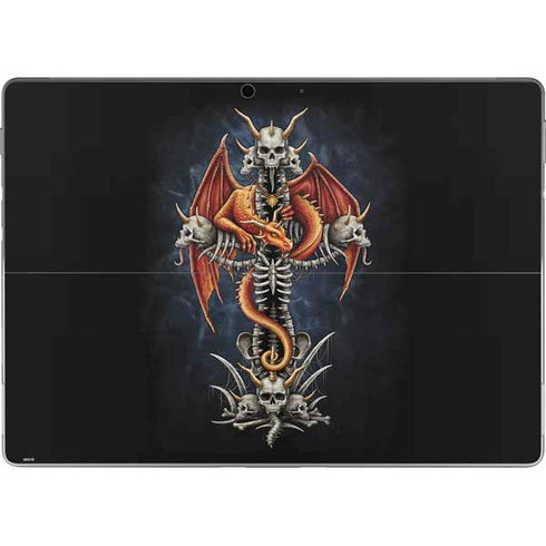 Gothic Dragon & Skull Cross by Sarah Richter Surface Pro 9 Skin