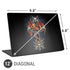 Gothic Dragon & Skull Cross by Sarah Richter Universal Laptop 12in (9.8 x 6.8in) Skin