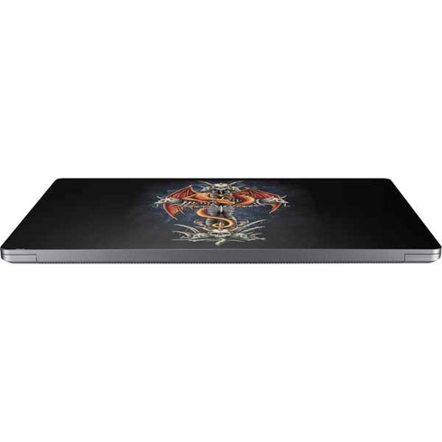 Gothic Dragon & Skull Cross by Sarah Richter Universal Laptop 14in (11.4 x 8.2in) Skin