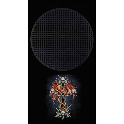 Gothic Dragon & Skull Cross by Sarah Richter Xbox Series S Console Skin