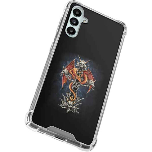 Gothic Dragon & Skull Cross by Sarah Richter Galaxy A15 5G Clear Case