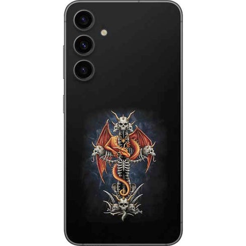 Gothic Dragon & Skull Cross by Sarah Richter Galaxy S23 FE Skin
