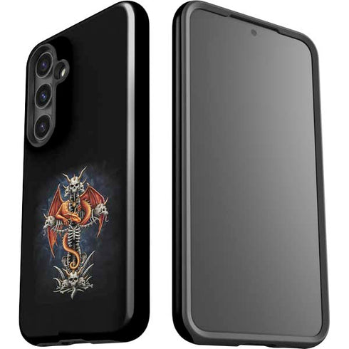 Gothic Dragon & Skull Cross by Sarah Richter Galaxy S24 Plus Impact Case