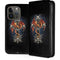 Gothic Dragon & Skull Cross by Sarah Richter iPhone 15 Pro Folio Case