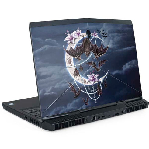 Gothic Moon with Bats and Flowers by Sarah Richter Dell Alienware Skin