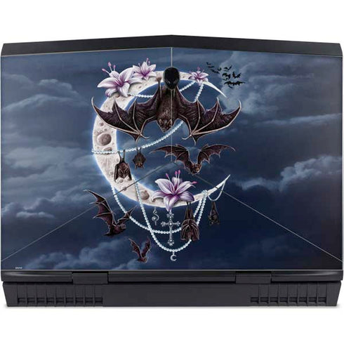 Gothic Moon with Bats and Flowers by Sarah Richter Dell Alienware Skin