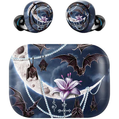 Gothic Moon with Bats and Flowers by Sarah Richter Amazon Echo Buds Skin