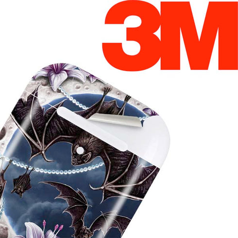 Gothic Moon with Bats and Flowers by Sarah Richter Apple AirPods Skin