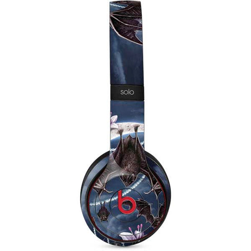 Gothic Moon with Bats and Flowers by Sarah Richter Beats Solo 2 Wireless Skin