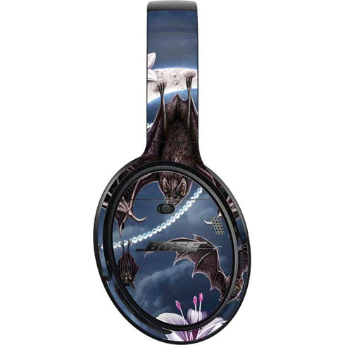 Gothic Moon with Bats and Flowers by Sarah Richter Bose QuietComfort 35 Headphones Skin