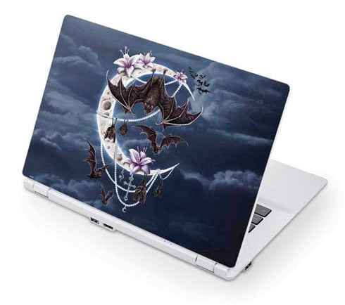 Gothic Moon with Bats and Flowers by Sarah Richter Acer Chromebook Skin