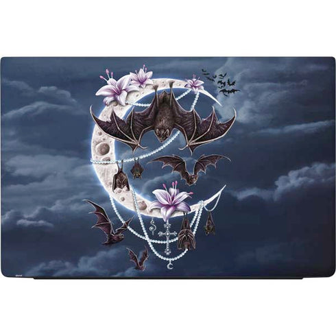 Gothic Moon with Bats and Flowers by Sarah Richter Dell Vostro Skin