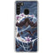 Gothic Moon with Bats and Flowers by Sarah Richter Galaxy A21 Clear Case