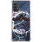 Gothic Moon with Bats and Flowers by Sarah Richter Galaxy A32 5G Clear Case