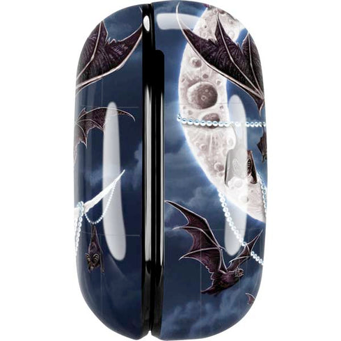 Gothic Moon with Bats and Flowers by Sarah Richter Galaxy Buds Pro Skin
