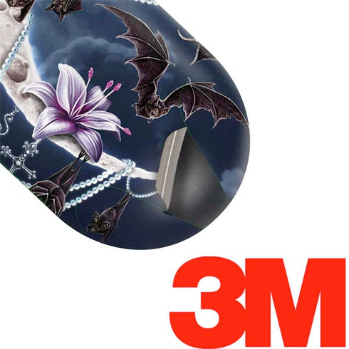 Gothic Moon with Bats and Flowers by Sarah Richter Galaxy Buds Skin