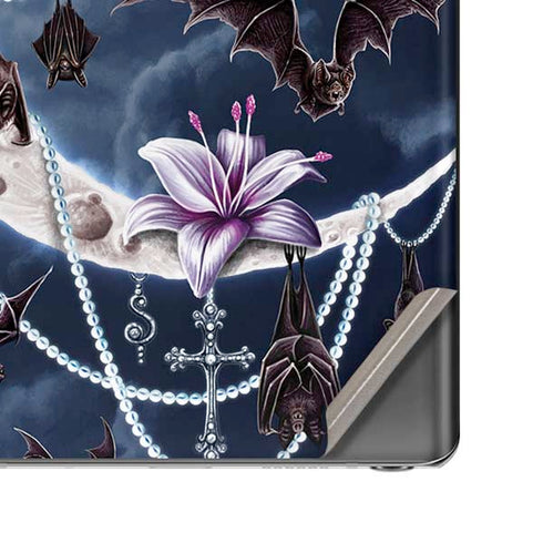 Gothic Moon with Bats and Flowers by Sarah Richter Galaxy Note20 5G Skin