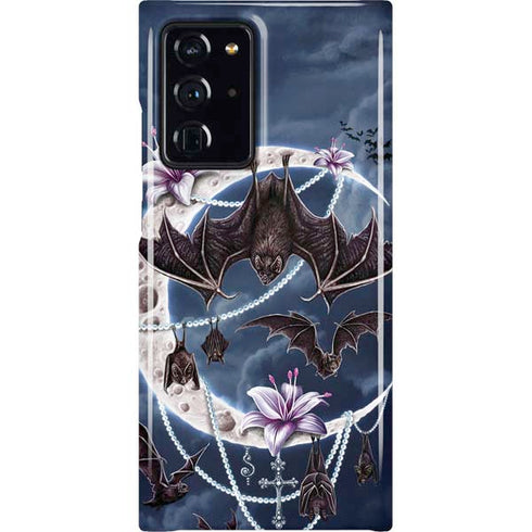 Gothic Moon with Bats and Flowers by Sarah Richter Galaxy Note20 Ultra 5G Lite Case