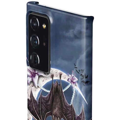 Gothic Moon with Bats and Flowers by Sarah Richter Galaxy Note20 Ultra 5G Lite Case