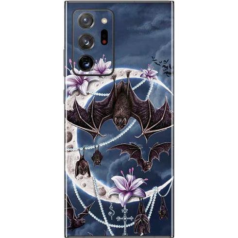 Gothic Moon with Bats and Flowers by Sarah Richter Galaxy Note20 Ultra 5G Skin