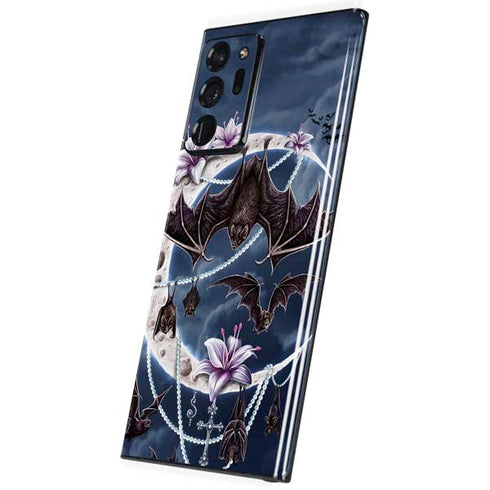 Gothic Moon with Bats and Flowers by Sarah Richter Galaxy Note20 Ultra 5G Skin