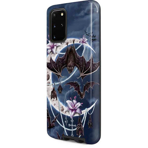 Gothic Moon with Bats and Flowers by Sarah Richter Galaxy S20 Plus Pro Case