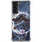 Gothic Moon with Bats and Flowers by Sarah Richter Galaxy S21 5G Clear Case