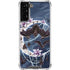 Gothic Moon with Bats and Flowers by Sarah Richter Galaxy S21 FE Clear Case