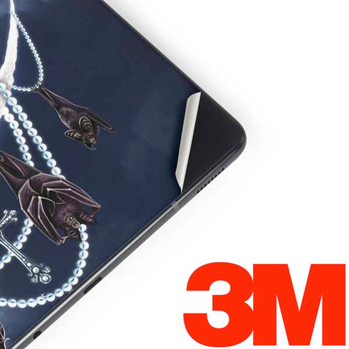 Gothic Moon with Bats and Flowers by Sarah Richter Samsung Galaxy Tab Skin