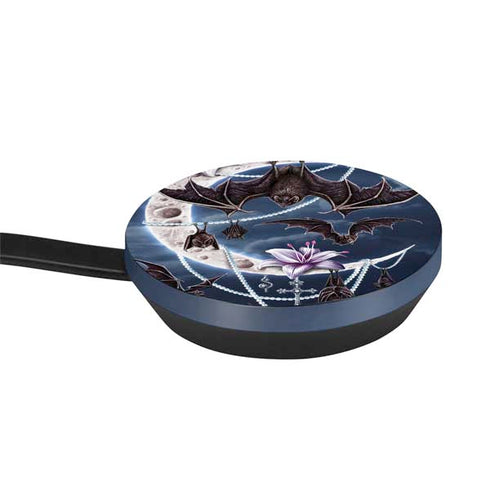 Gothic Moon with Bats and Flowers by Sarah Richter Google Stadia Controller Skin