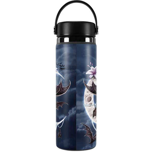 Gothic Moon with Bats and Flowers by Sarah Richter Hydro Flask 20oz Wide Mouth Skin