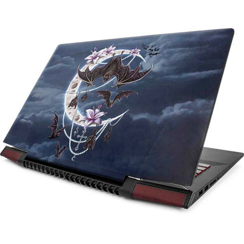 Gothic Moon with Bats and Flowers by Sarah Richter Lenovo IdeaPad Skin