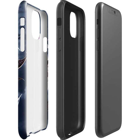 Gothic Moon with Bats and Flowers by Sarah Richter iPhone 11 Pro Max Impact Case