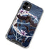 Gothic Moon with Bats and Flowers by Sarah Richter iPhone 12 Clear Case