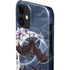 Gothic Moon with Bats and Flowers by Sarah Richter iPhone 12 Mini Lite Case